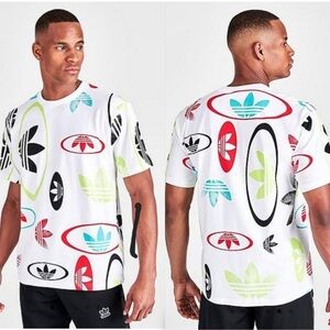 Adidas All-Over Logo T-Shirt size medium